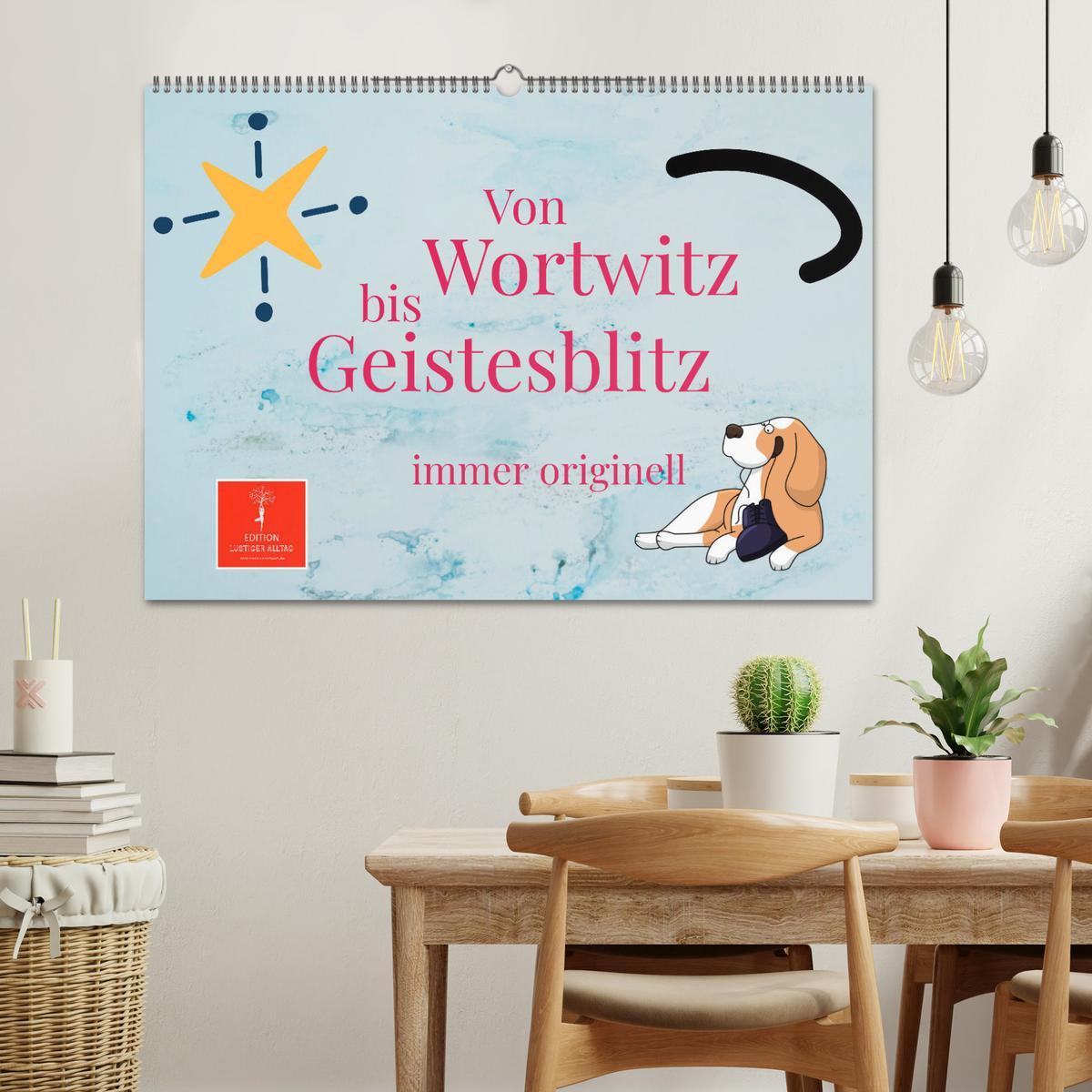 Bild: 9783435085514 | Von Wortwitz bis Geistesblitz - immer originell (Wandkalender 2025...