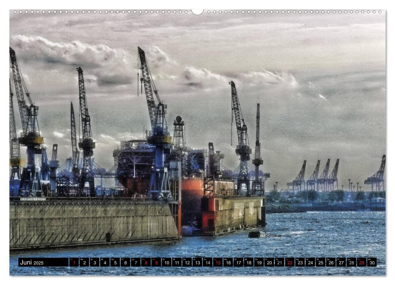 Bild: 9783435689538 | Faszination Hafen - Hamburg (Wandkalender 2025 DIN A2 quer),...