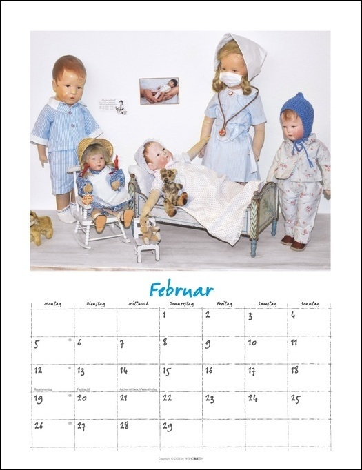Bild: 9783840085512 | Käthe Kruse Puppen. Fotokalender 2024 mit Nostalgie-Faktor....