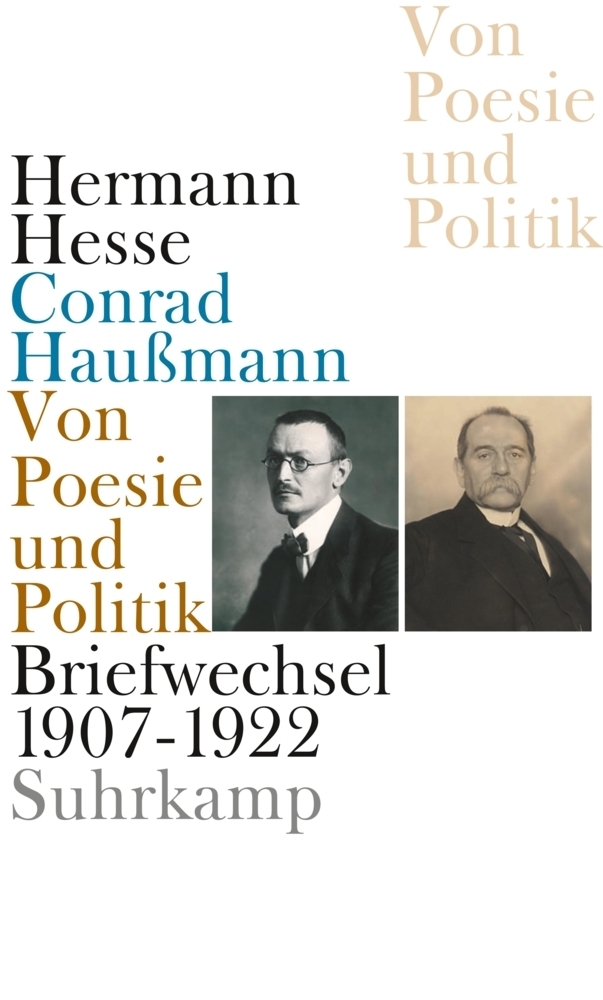 Cover: 9783518422588 | Von Poesie und Politik | Briefwechsel 1907-1922 | Hesse (u. a.) | Buch
