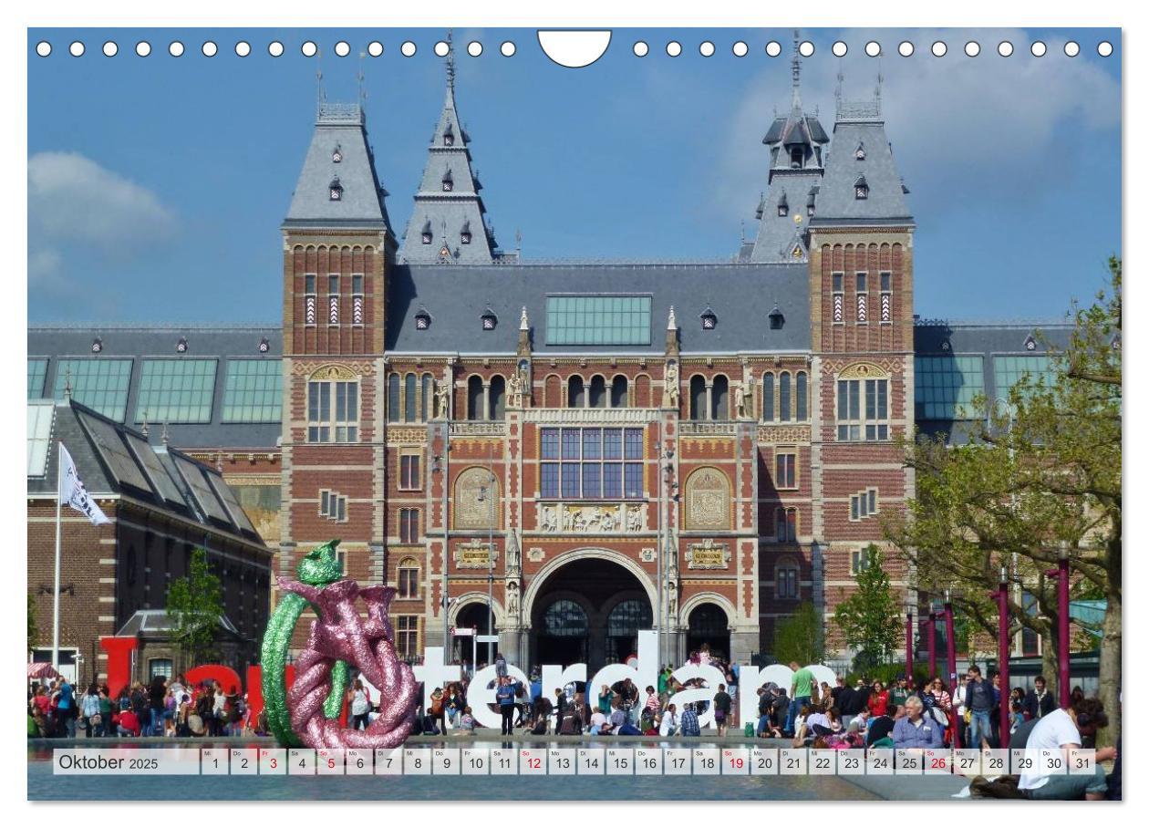 Bild: 9783435806270 | Amsterdam (Wandkalender 2025 DIN A4 quer), CALVENDO Monatskalender