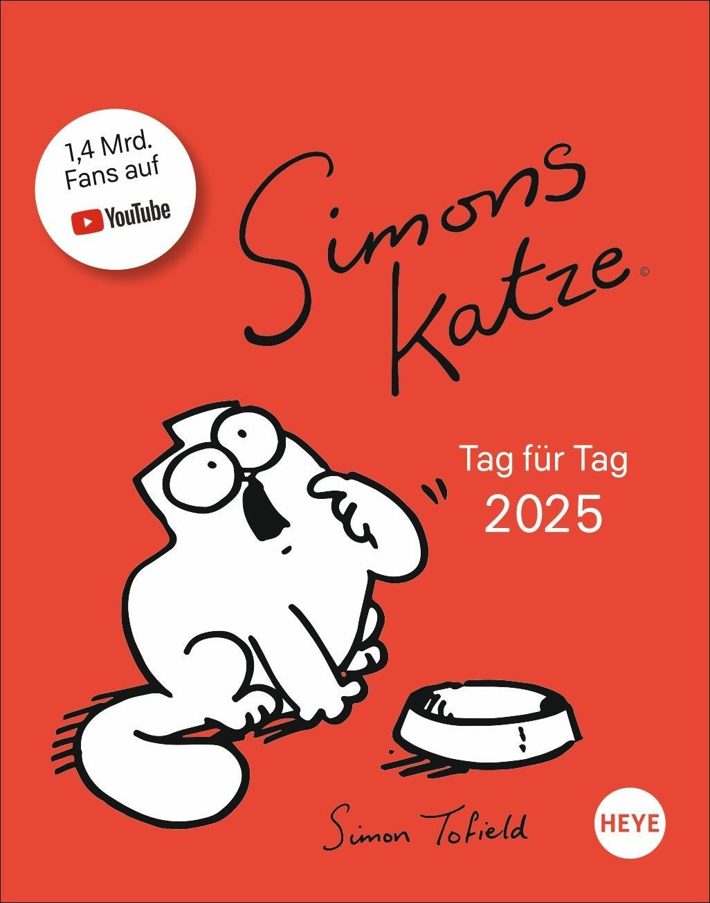 Cover: 9783756406289 | Simons Katze Tagesabreißkalender 2025 | Simon Tofield | Kalender