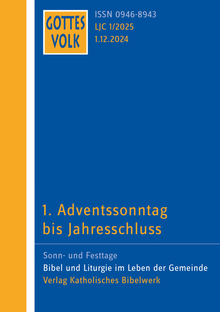 Cover: 9783460268319 | Gottes Volk LJ C1/2025 | 1. Adventssonntag bis Jahresschluss | Buch