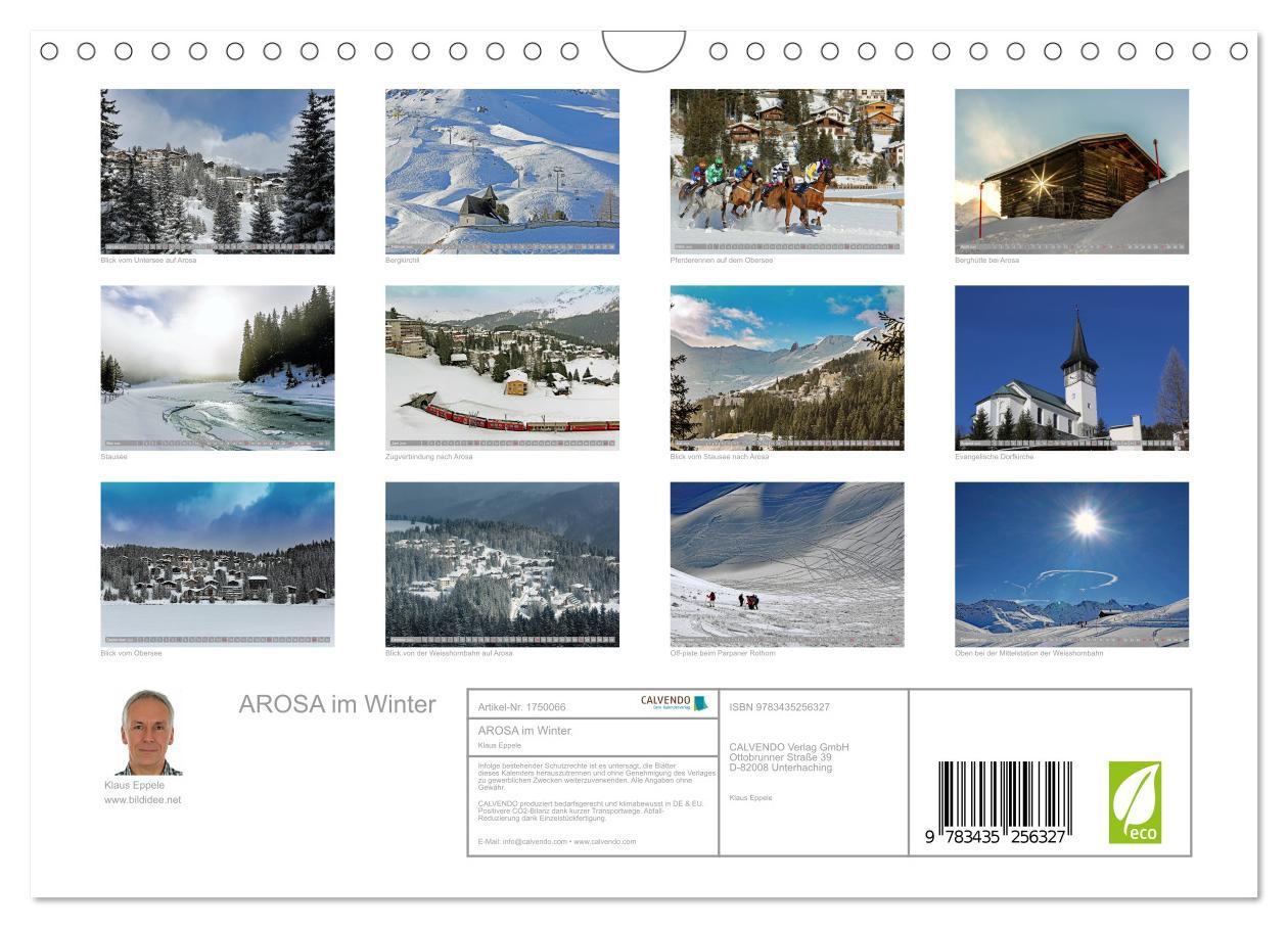 Bild: 9783435256327 | AROSA im Winter (Wandkalender 2025 DIN A4 quer), CALVENDO...