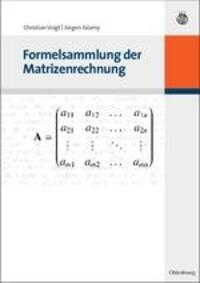 Cover: 9783486583502 | Formelsammlung der Matrizenrechnung | Christian Voigt (u. a.) | Buch