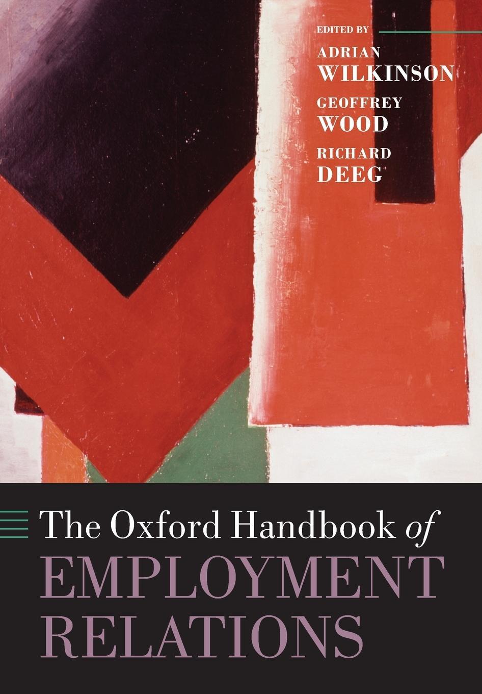 Cover: 9780198746546 | The Oxford Handbook of Employment Relations | Geoffrey Wood | Buch