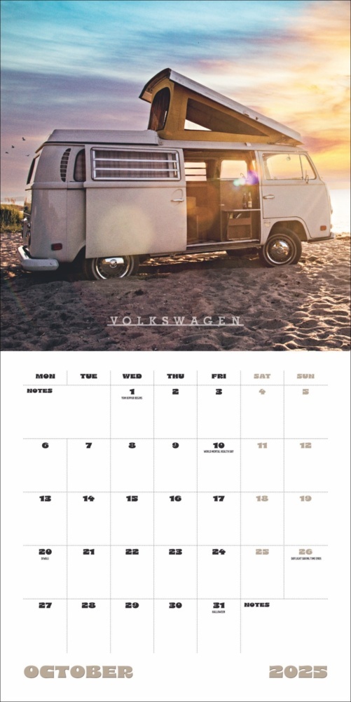 Bild: 9783840196799 | Camper Vans Broschurkalender 2025 | Kalender | 28 S. | Englisch | 2025