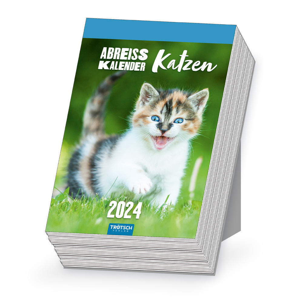 Cover: 9783965529526 | Trötsch Abreißkalender Katzen 2024 | Trötsch Verlag GmbH &amp; Co.KG