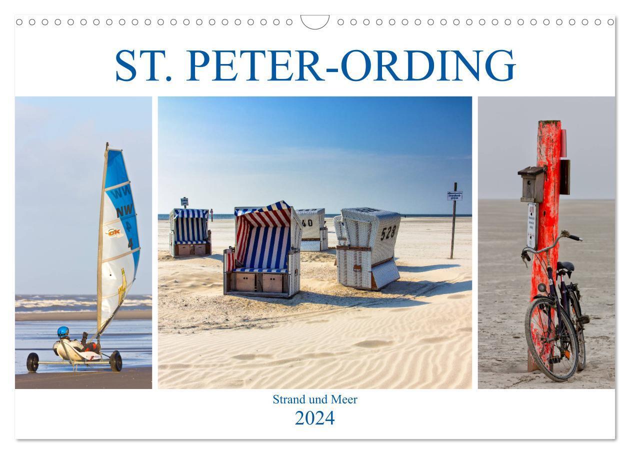Cover: 9783383236822 | ST. PETER ORDING Strand und Meer (Wandkalender 2024 DIN A3 quer),...