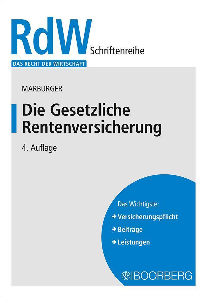 Cover: 9783415071933 | Die Gesetzliche Rentenversicherung | Dietmar Marburger | Taschenbuch