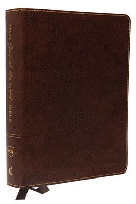 Cover: 9780718090890 | NKJV, Journal the Word Bible, Large Print, Bonded Leather, Brown,...