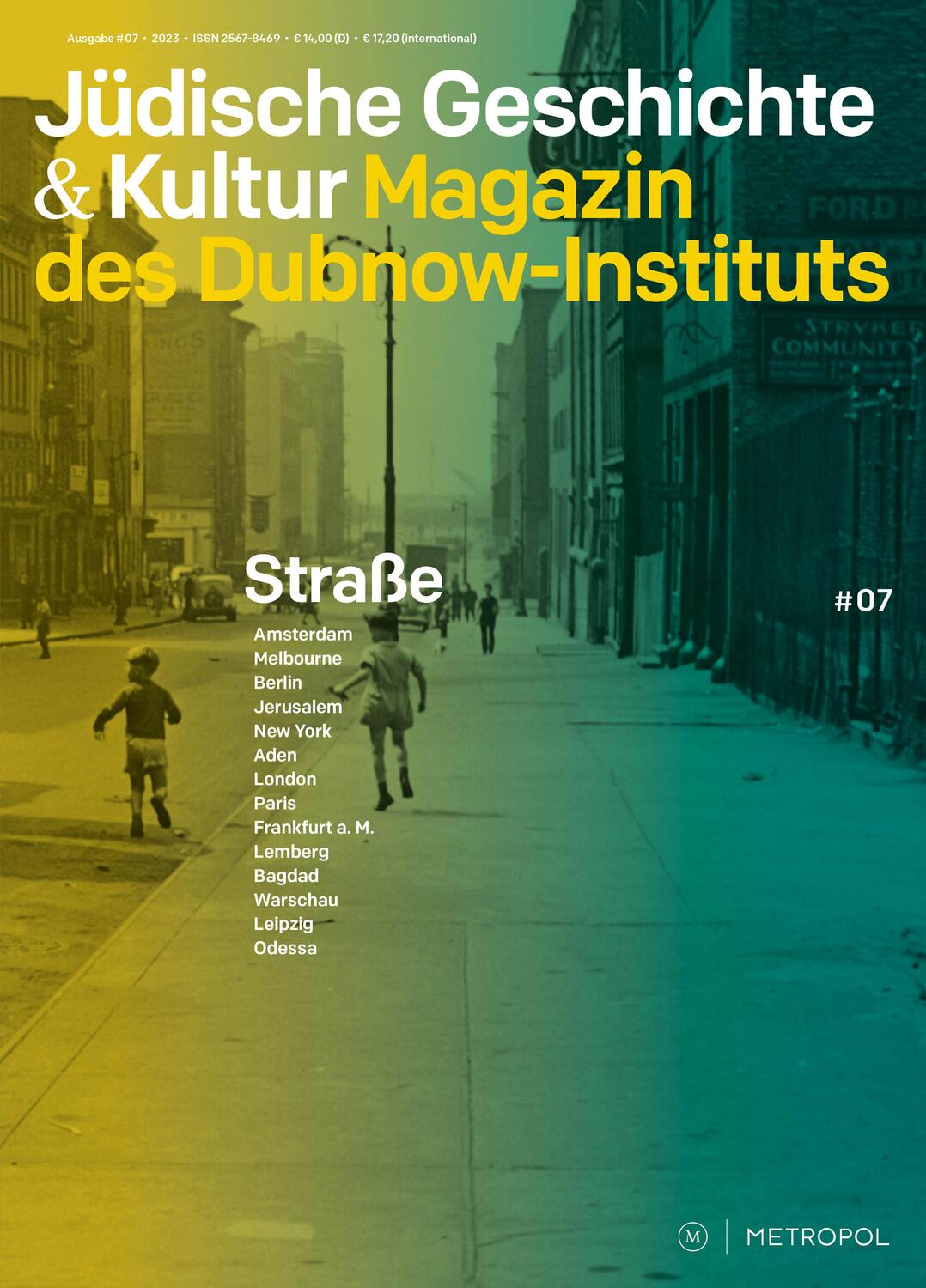 Cover: 9783863317423 | Jüdische Geschichte &amp; Kultur. Magazin des Dubnow-Instituts | Buch