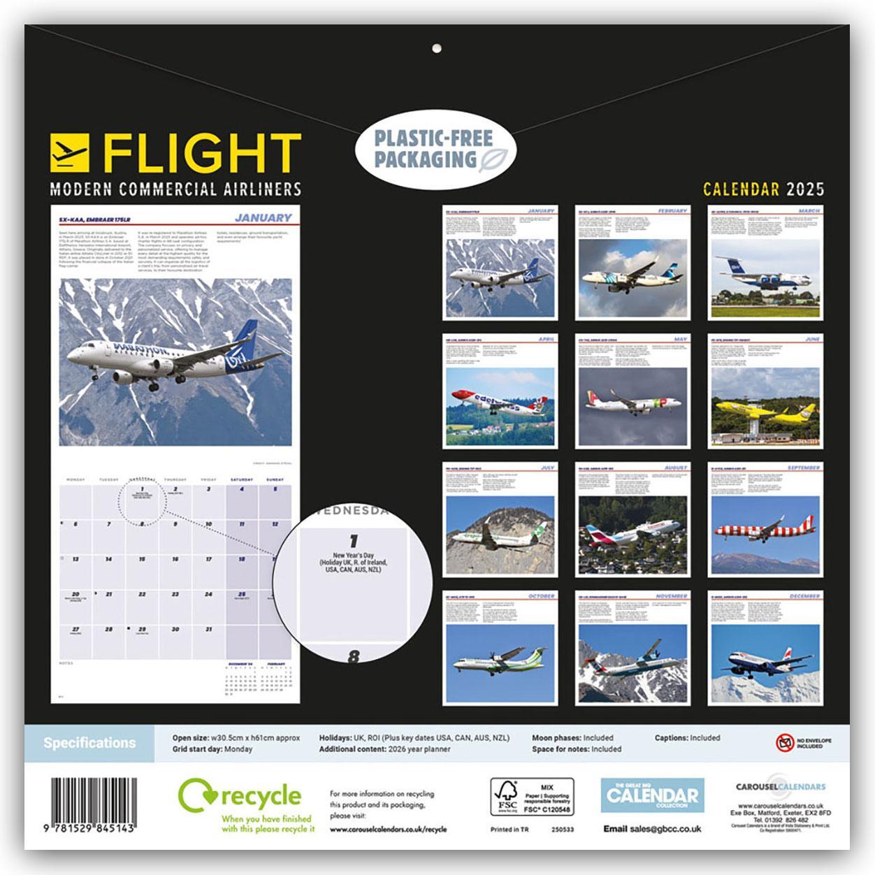 Rückseite: 9781529845143 | Flight - Modern Commercial Airliners - Passagierflugzeuge 2025 -...