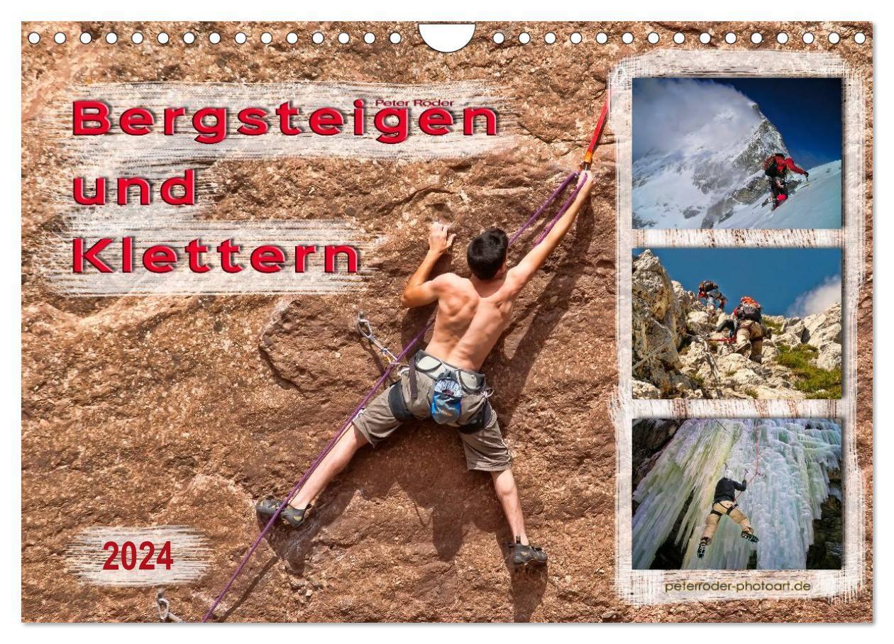 Cover: 9783383256820 | Bergsteigen und Klettern (Wandkalender 2024 DIN A4 quer), CALVENDO...