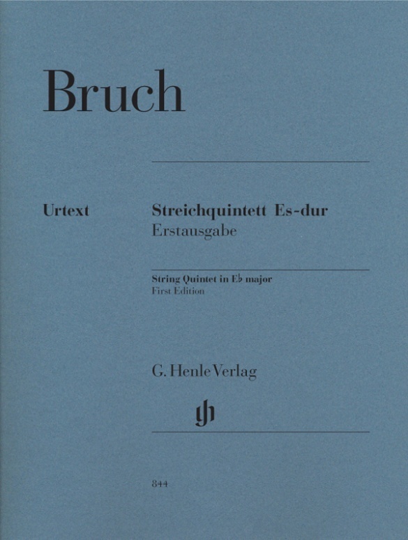 Cover: 9790201808444 | Max Bruch - Streichquintett Es-dur | Besetzung: Streichquintette