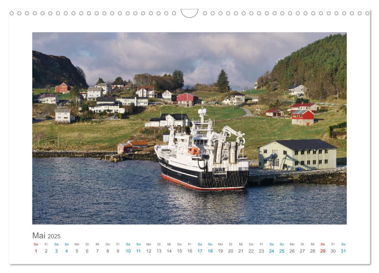 Bild: 9783457220634 | Kurs Nord - mit dem Postschiff (Wandkalender 2025 DIN A3 quer),...