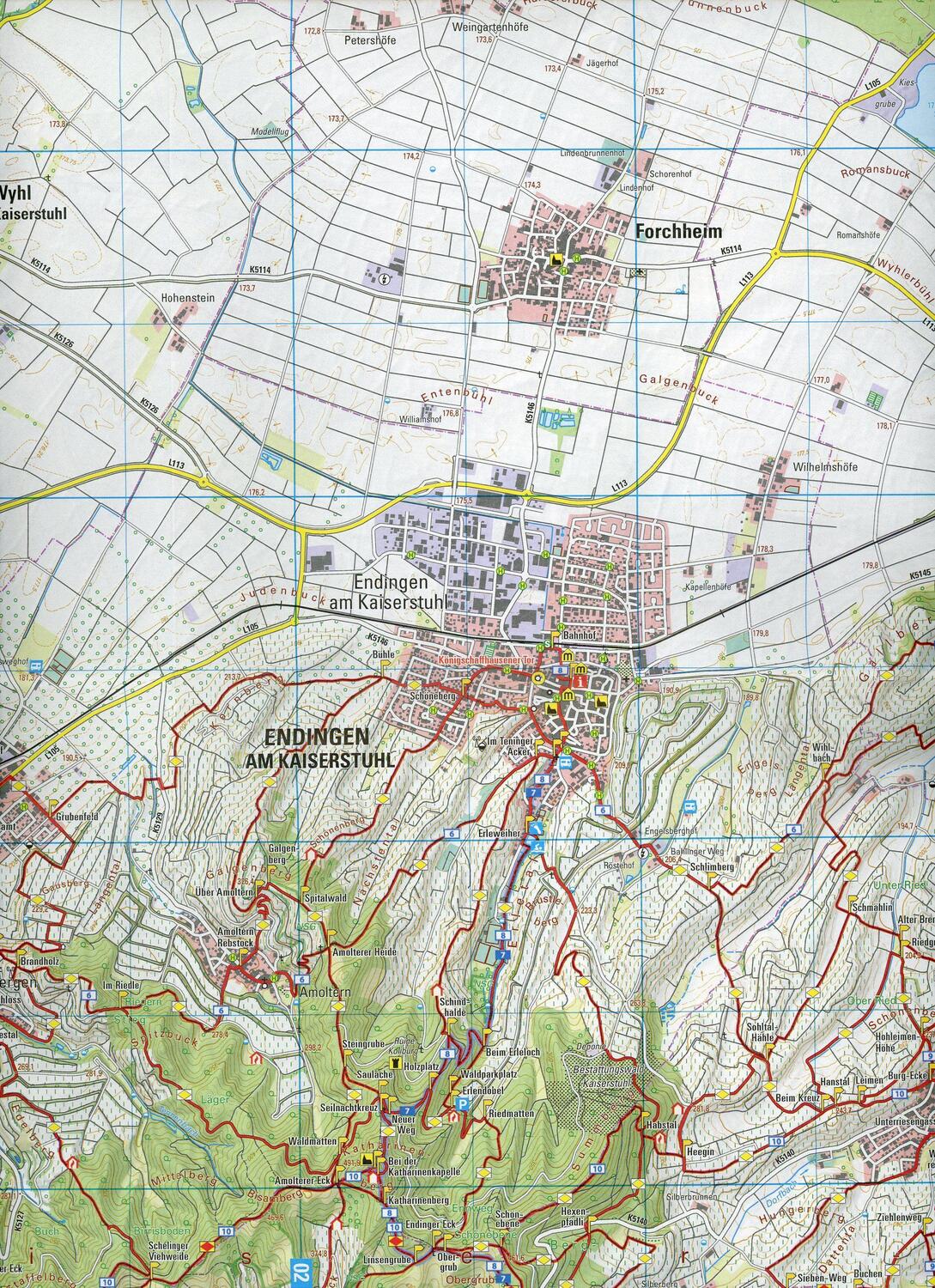 Bild: 9783863984724 | Breisach am Rhein 1:25 000 | Kaiserstuhl, Tuniberg | (Land-)Karte