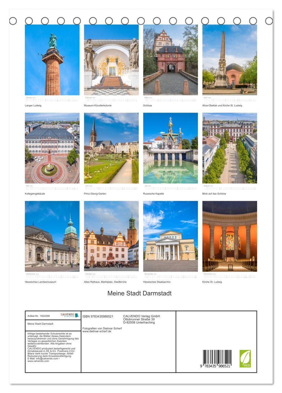 Bild: 9783435986521 | Meine Stadt Darmstadt (Tischkalender 2025 DIN A5 hoch), CALVENDO...