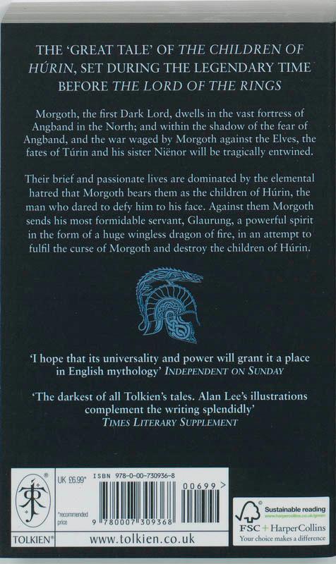 Rückseite: 9780007309368 | The Children of Húrin | J. R. R. Tolkien | Taschenbuch | Englisch