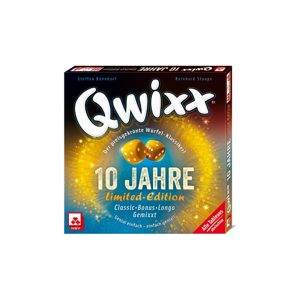 Bild: 4012426883736 | Qwixx-Edition 10 Jahre Qwixx | Nürnberger Spielkarten Verlag | Spiel