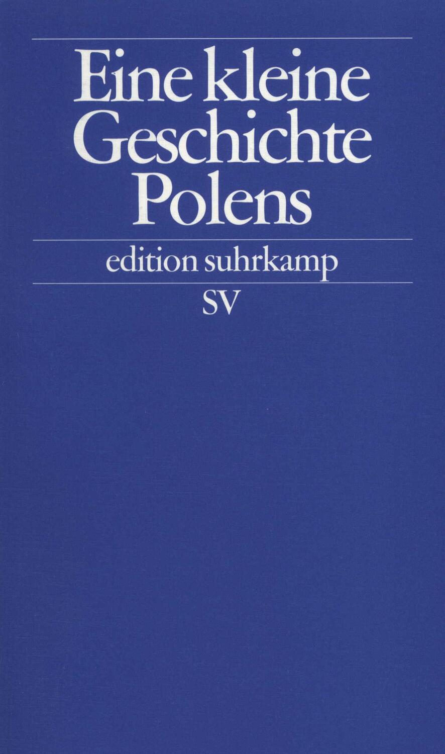 Cover: 9783518121795 | Eine kleine Geschichte Polens | Rudolf Jaworski (u. a.) | Taschenbuch