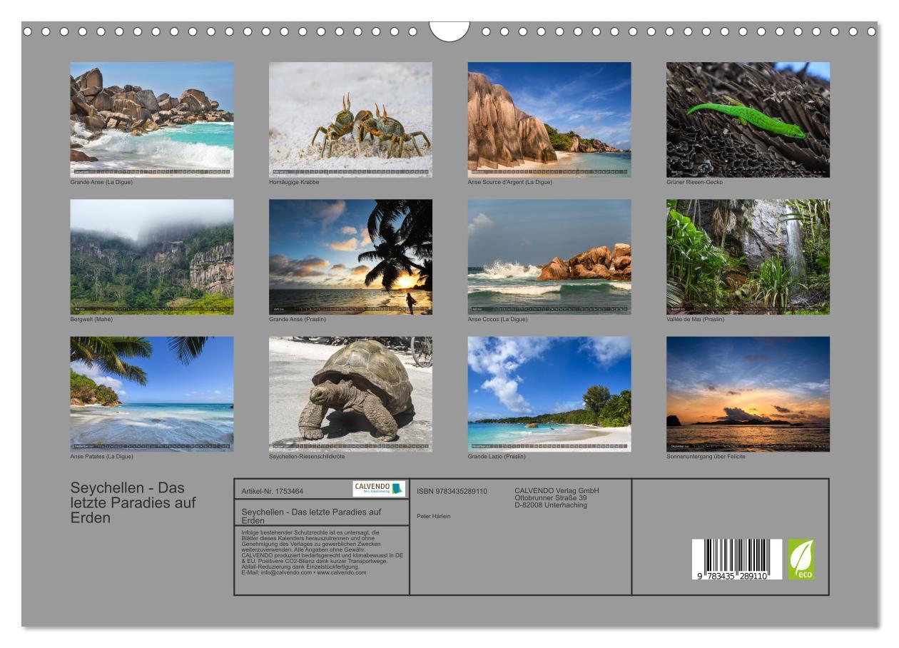 Bild: 9783435289110 | Seychellen - Das letzte Paradies auf Erden (Wandkalender 2025 DIN...