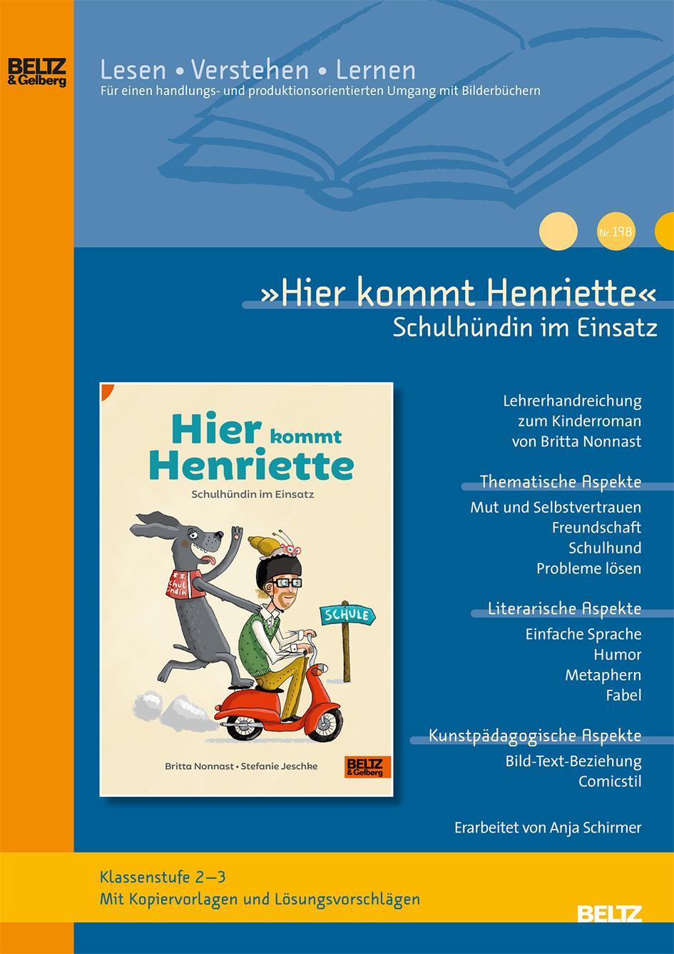 Cover: 9783407632180 | »Hier kommt Henriette Schulhündin im Einsatz« im Unterricht | Deutsch