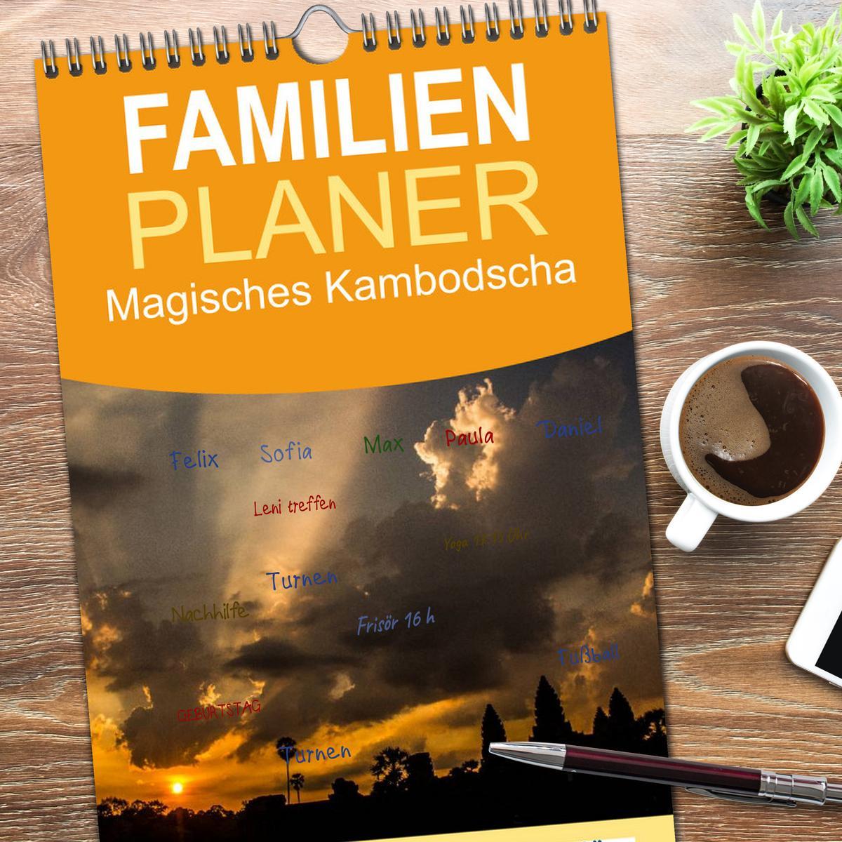 Bild: 9783457105139 | Familienplaner 2025 - Magisches Kambodscha mit 5 Spalten...