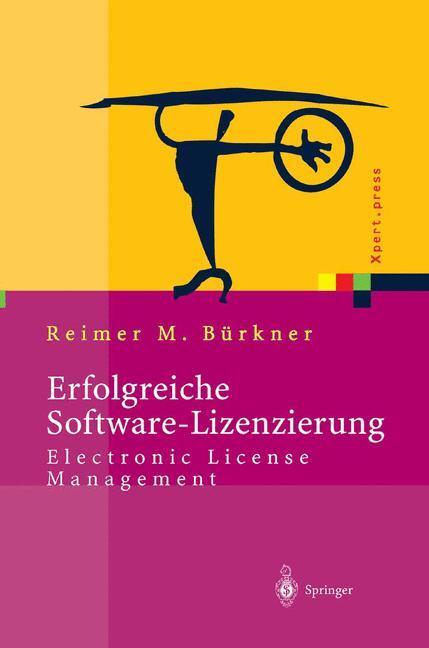 Cover: 9783540009665 | Erfolgreiche Software-Lizenzierung | Reimer M. Bürkner | Buch | x