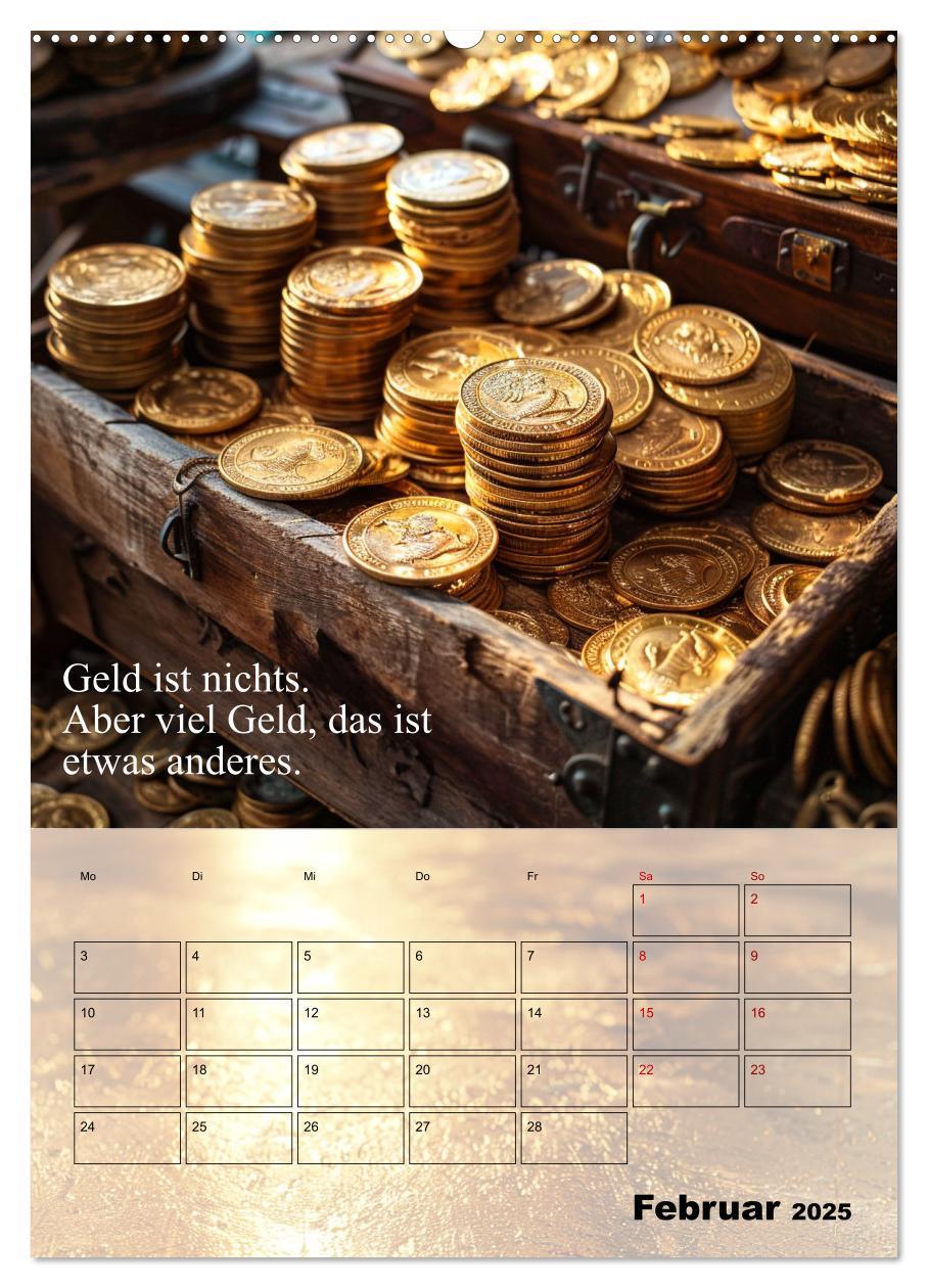 Bild: 9783435832552 | Der Geld-Anlock-Kalender (Wandkalender 2025 DIN A2 hoch), CALVENDO...