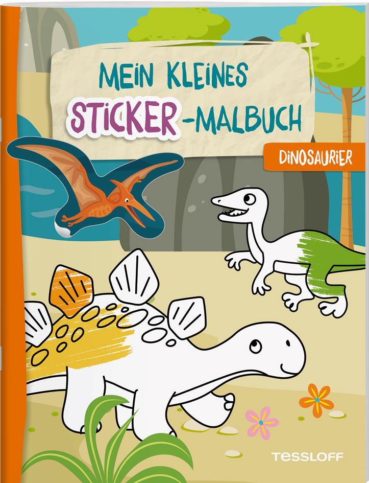 Cover: 9783788646837 | Mein kleines Sticker-Malbuch. Dinosaurier | Broschüre | 32 S. | 2024