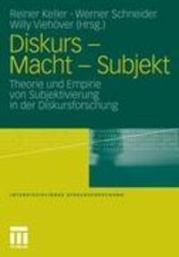 Cover: 9783531163031 | Diskurs - Macht - Subjekt | Reiner Keller (u. a.) | Taschenbuch | 2011
