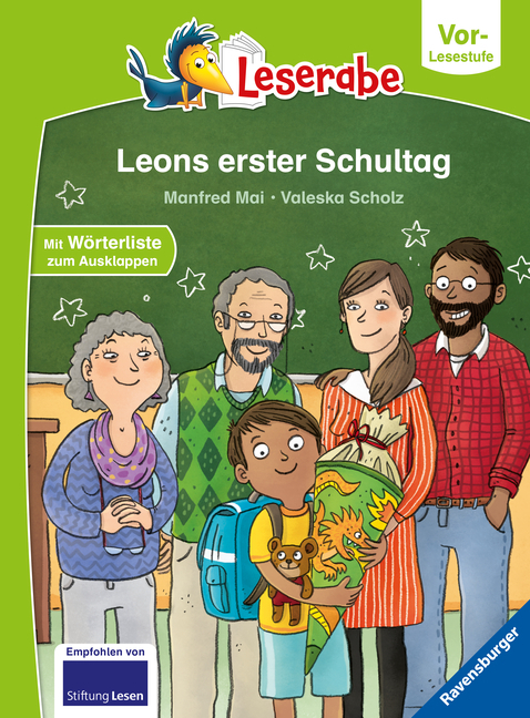 Cover: 9783473460212 | Leons erster Schultag | Mit Wörterliste zum Ausklappen | Manfred Mai