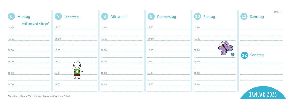 Bild: 9783780655097 | ErzieherInnen-Tischkalender 2024 / 2025 | Juli 2024 - Dezember 2025