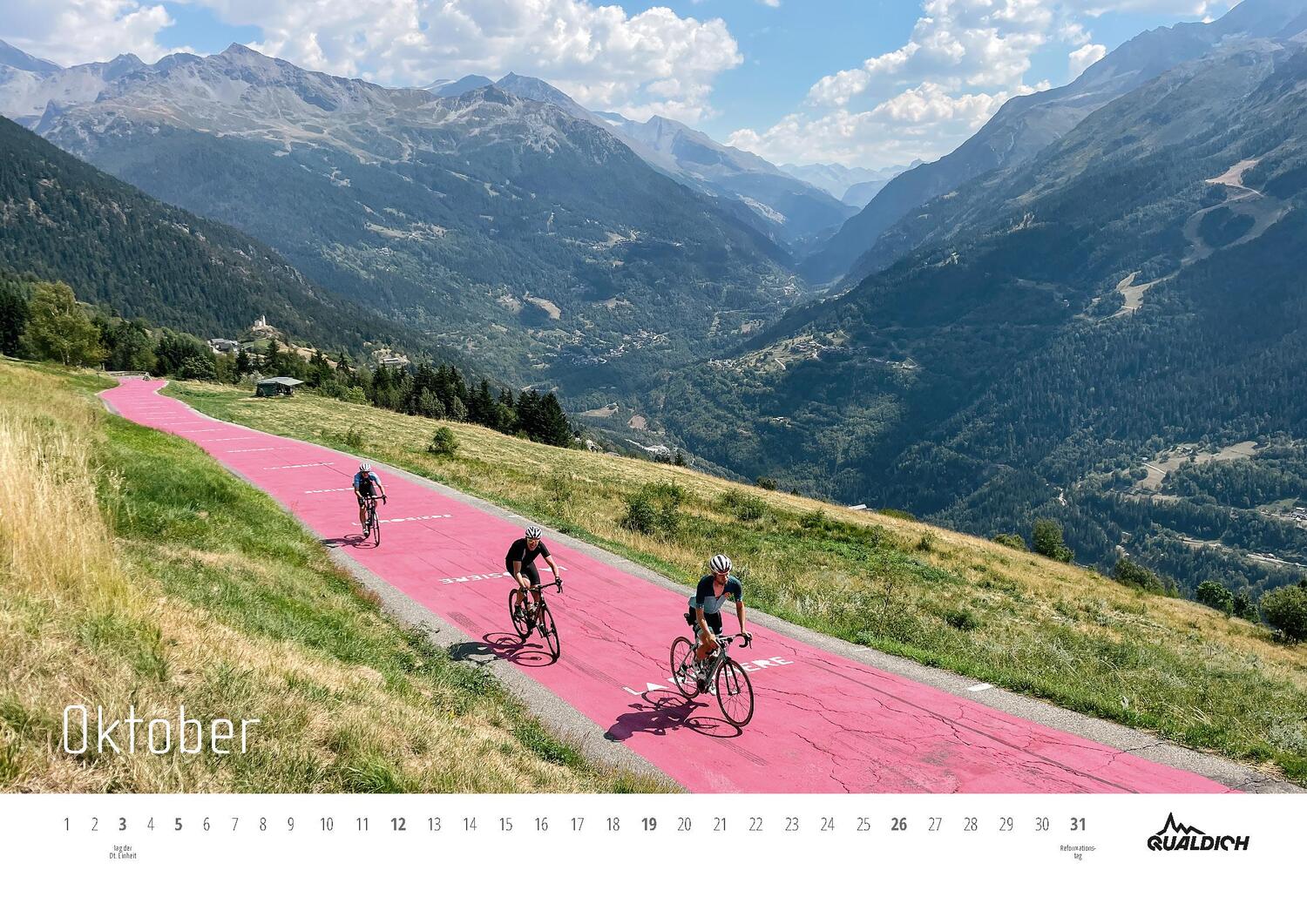 Bild: 9783942191166 | quäldich.de-Rennrad-Kalender 2025 Format DIN A2 | Kalender | Deutsch