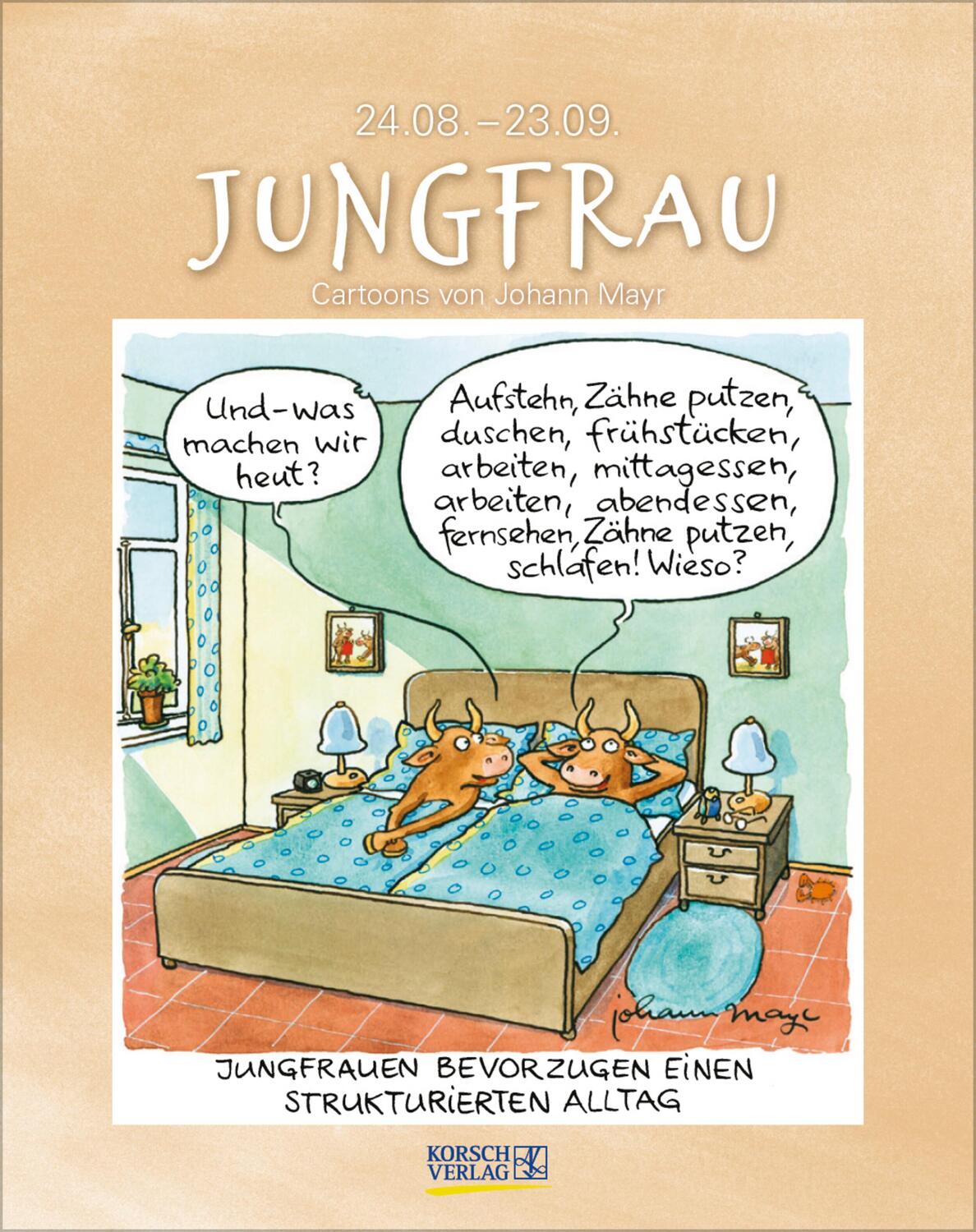 Cover: 9783731876670 | Jungfrau 2025 | Verlag Korsch | Kalender | Spiralbindung | 13 S.