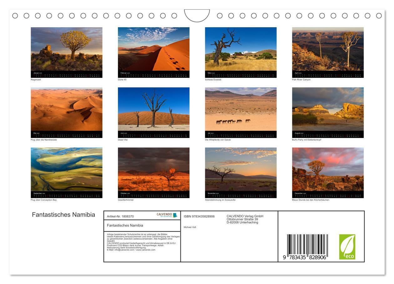 Bild: 9783435828906 | Fantastisches Namibia (Wandkalender 2025 DIN A4 quer), CALVENDO...