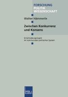 Cover: 9783810025456 | Zwischen Konkurrenz und Konsens | Walter Hämmerle | Taschenbuch | 2000