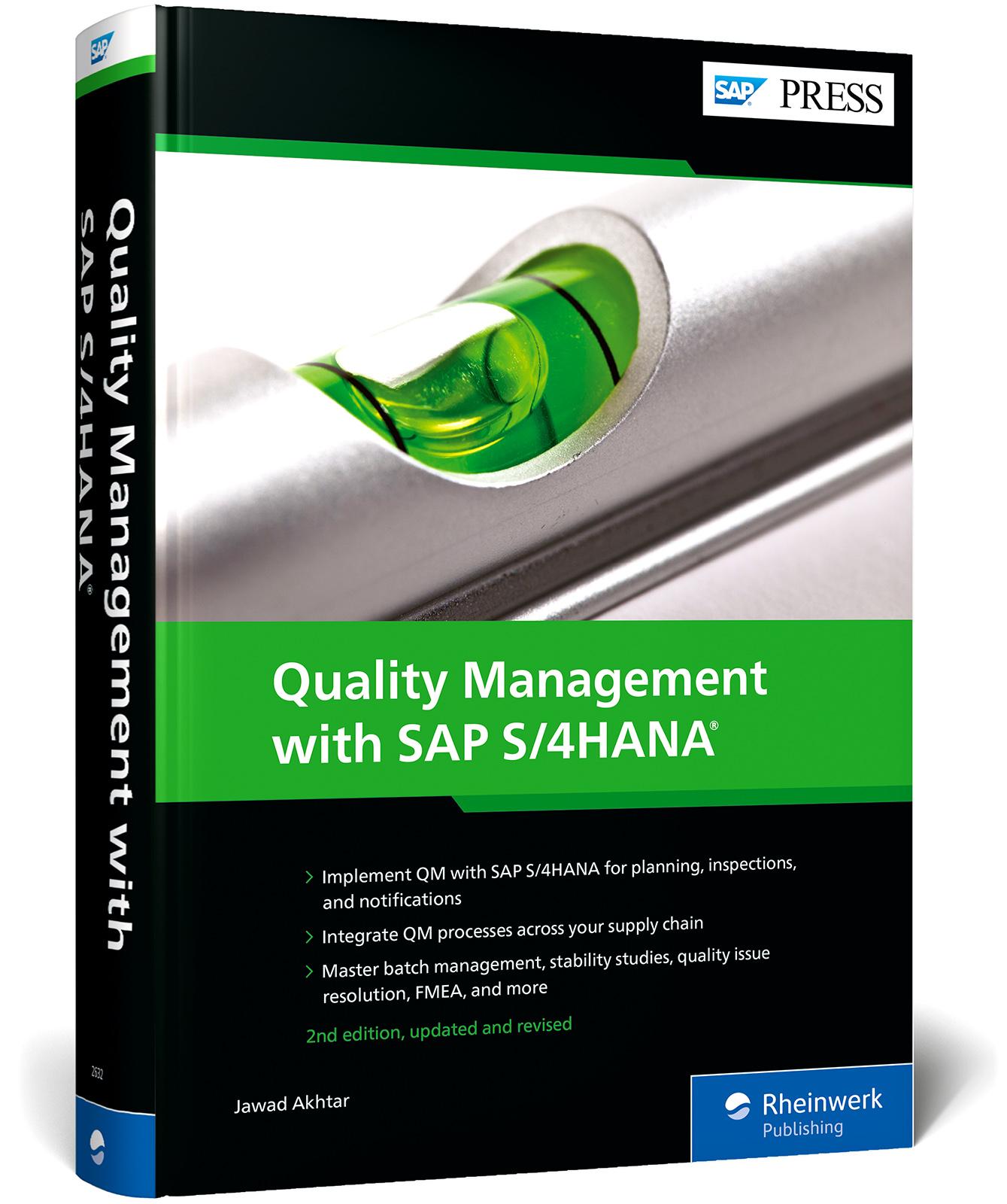 Cover: 9781493226320 | Quality Management with SAP S/4HANA | Jawad Akhtar | Buch | 933 S.