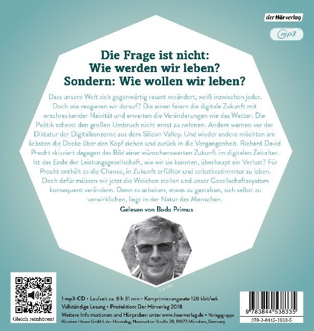 Bild: 9783844538335 | Jäger, Hirten, Kritiker, 1 Audio-CD, 1 MP3 | Richard David Precht | CD