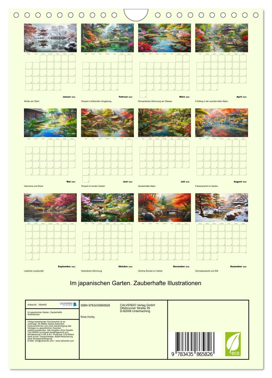 Bild: 9783435865826 | Im japanischen Garten. Zauberhafte Illustrationen (Wandkalender...