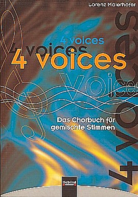 Cover: 9790500221807 | 4 Voices - Das Chorbuch fur gemischte Stimmen SATB | EAN 9790500221807