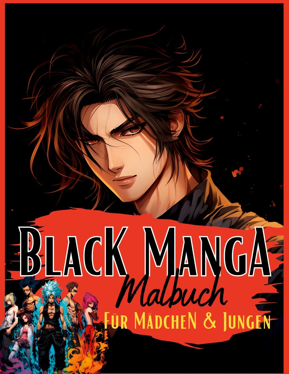 Cover: 9783384006752 | Black Manga Malbuch. | Lucy´s Manga Malbücher | Buch | Manga Nation