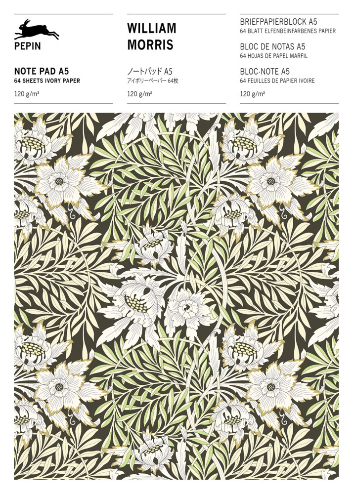 Cover: 9789460093340 | William Morris, Briefpapier | Writing Paper &amp; Note Pad A5 | Roojen