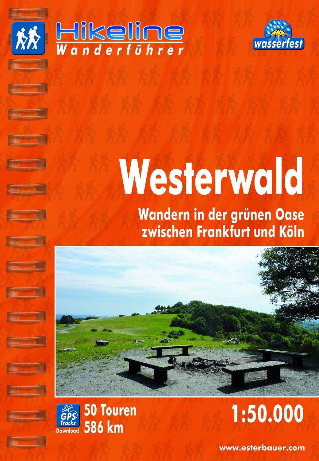 Cover: 9783850005777 | Hikeline Wanderführer Westerwald 1 : 50 000 | Esterbauer Verlag | Buch