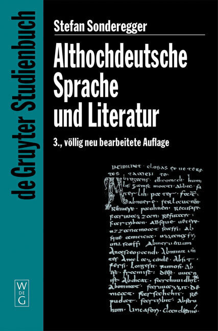 Cover: 9783110172881 | Althochdeutsche Sprache und Literatur | Stefan Sonderegger | Buch