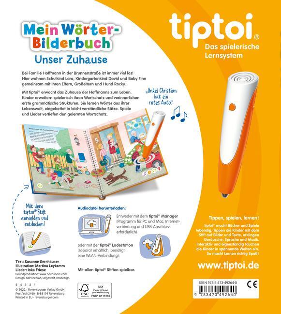 Bild: 9783473492640 | tiptoi® Mein Wörter-Bilderbuch Unser Zuhause | Susanne Gernhäuser