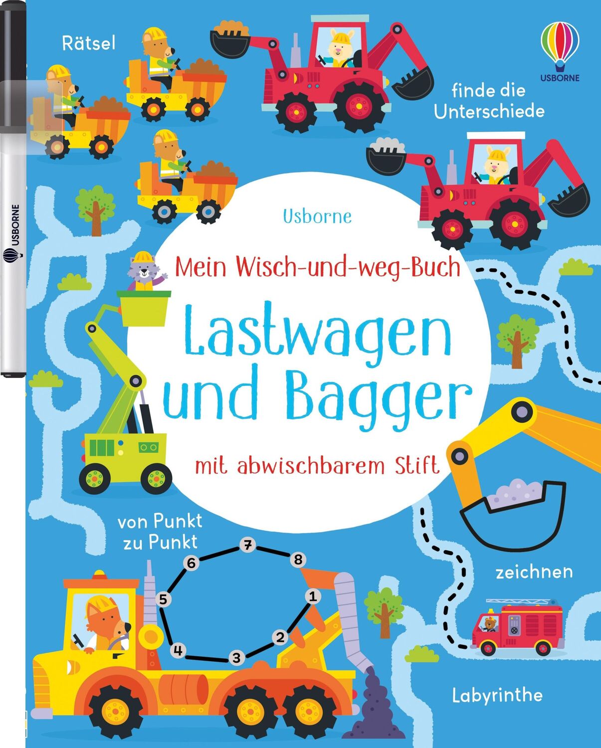 Cover: 9781035702848 | Mein Wisch-und-weg-Buch: Lastwagen und Bagger | Taschenbuch | 24 S.