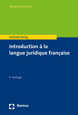 Cover: 9783848755769 | Introduction à la langue juridique française | Christine Schmidt-König