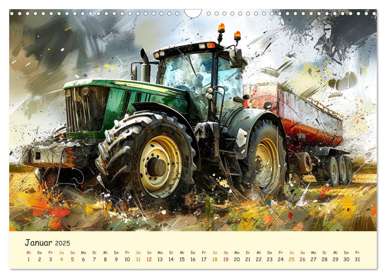 Bild: 9783383781506 | Traktoren - tolle Momente (Wandkalender 2025 DIN A3 quer), CALVENDO...